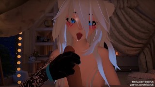 角质猫女宠物照顾你的早晨木头JOIPOVVRChatERP项目